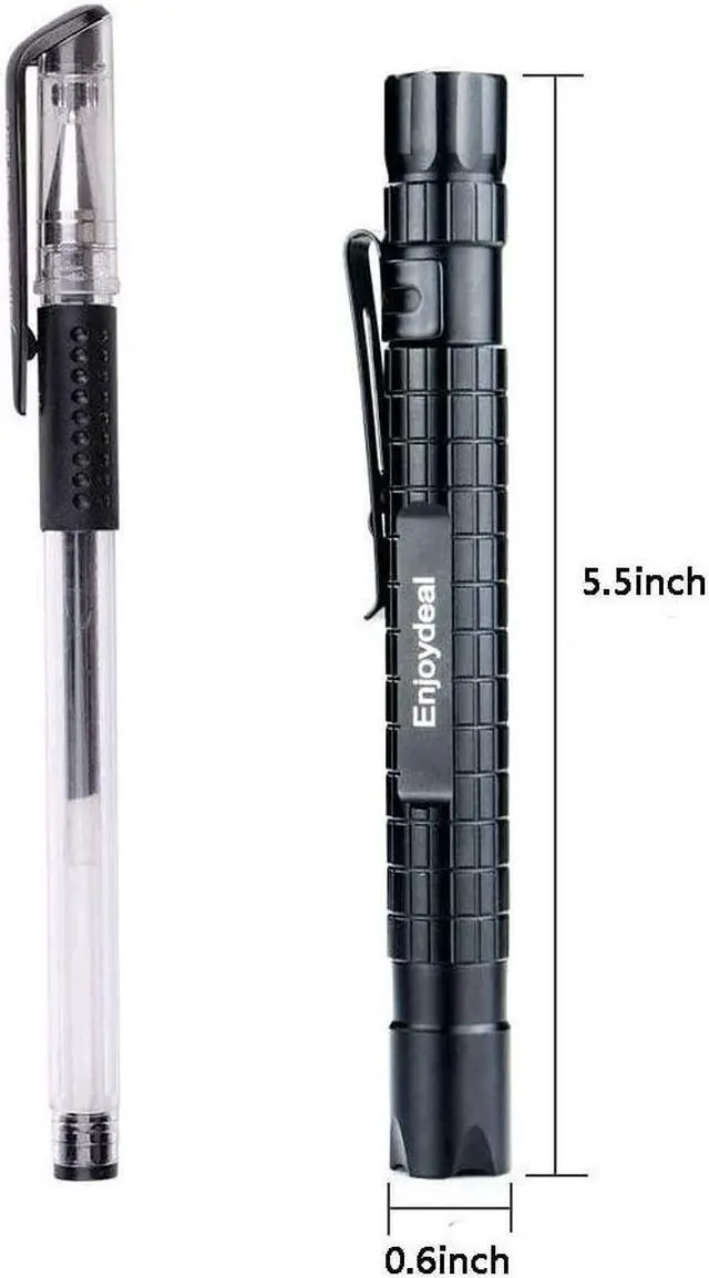 Alt view image 4 of 7 - 5PCS LED Pen Light Flashlight Ultra Slim 1000LM Penlight Waterproof Pocket Flashlight for Indoor Outdoor Inspection Work Repair and Emergency 5.5inch