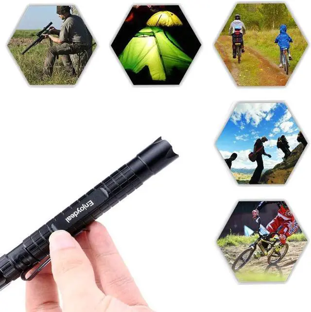 Alt view image 5 of 7 - 5PCS LED Pen Light Flashlight Ultra Slim 1000LM Penlight Waterproof Pocket Flashlight for Indoor Outdoor Inspection Work Repair and Emergency 5.5inch