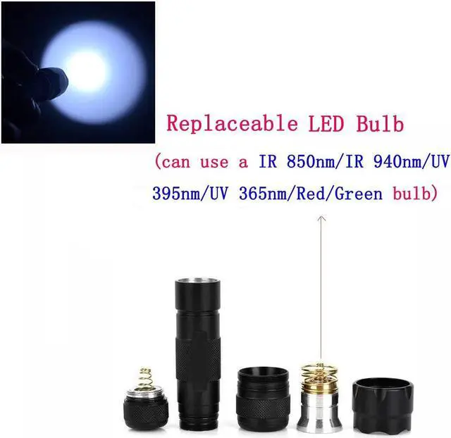 Alt view image 7 of 7 - WF-502B Single Mode 1200 Lumen Mini Portable Tactical Clip Handheld Flashlight Torch Lamp,for Outdoor Sports and Indoor Activities (Camping, Hiking, Hunting, etc.) (Black)