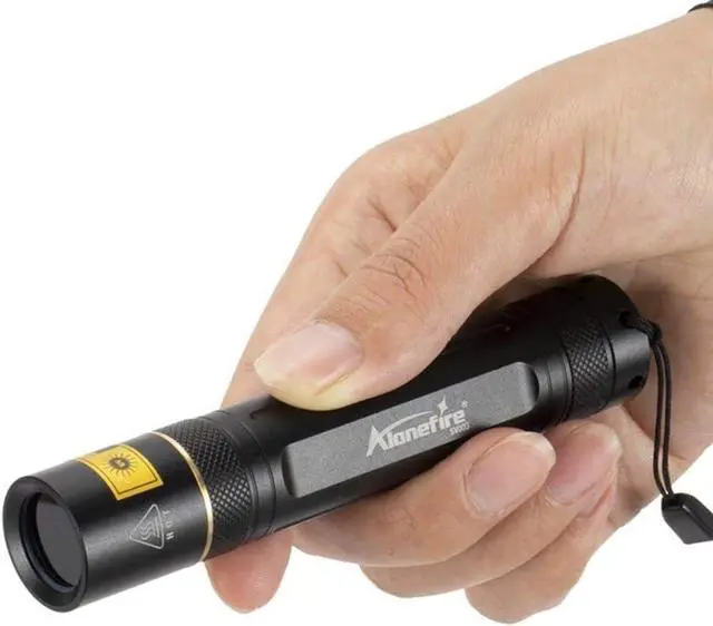 Alt view image 6 of 7 - ALONEFIRE SV003 10W 365nm UV Flashlight Portable USB Rechargeable Woods Lamp Black Light for Pet Urine Detection, Resin Curing, Scorpion, Fishing, Minerals, Cure Glue, Bed Bugs with Battery, Charger