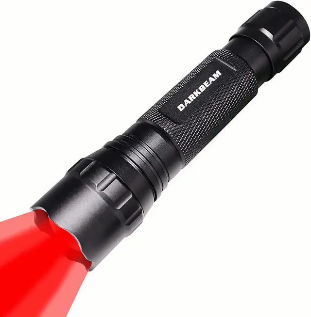 Main image of DARKBEAM Red Light Flashlight Tactical LED Rechargeable, Zoomable Portable Handheld Red-Light for Fishing Hunting Detector Astrophotography