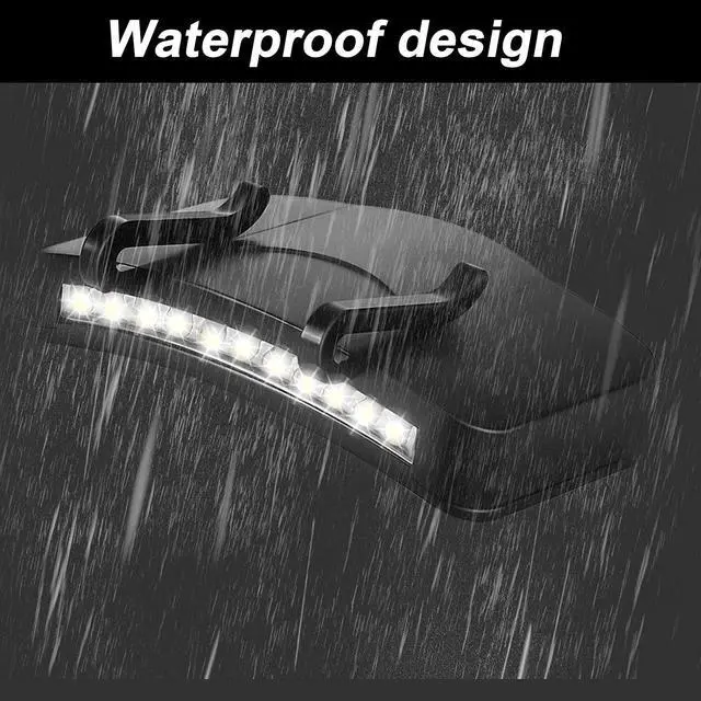 Alt view image 5 of 6 - Mudder 4 Pcs Hat Light Clip 11 LED Cap Lights Clip on Hat Headlamp Battery Powered Cap Brim Lamp Black Waterproof Ultra Bright Headgear Flashlight for Hunting Camping Fishing Hiking