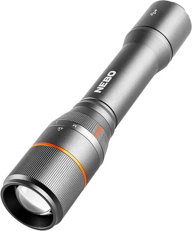Main image of NEBO Davinci 2000 Flashlight & Portable Charger | 2000 Lumens, 4 Light Modes, USB Rechargeable Power Bank, Waterproof, Super Bright LED Camping Light, Includes Charging Cable