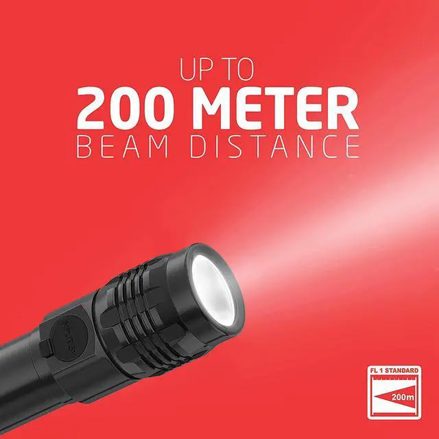 Alt view image 4 of 7 - Eveready LED Tactical Flashlight, Bright Rechargeable Flashlights for Emergencies and Camping Gear, Water Resistant Flash Light