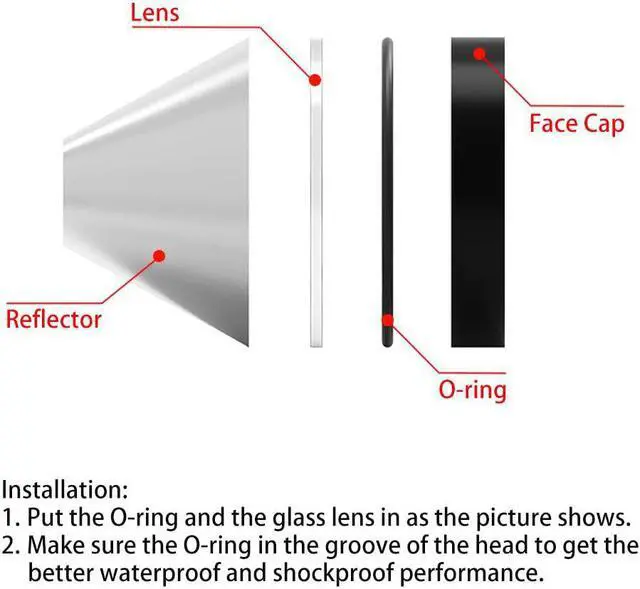 Alt view image 6 of 7 - Weltool Lens fit Maglite C or D Cell Full Size Flashlights Upgrade - Tempered Glass Lens Shatterproof and UltraClear (3 Lenses)