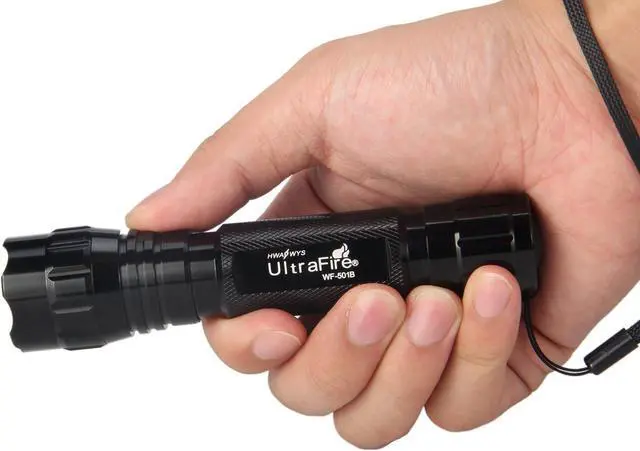 Alt view image 6 of 7 - ULTRAFIRE LED Mini Flashlight Single Mode Flashlight with 4PCS UFB22 and Charger, Waterproof Super Bright High Lumen Flashlights WF-501B