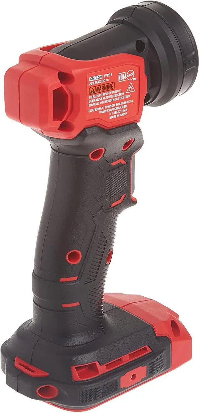 Alt view image 4 of 7 - CRAFTSMAN V20 LED Work Light, Cordless Handheld, 140 Lumens, Bare Tool Only (CMCL020B)