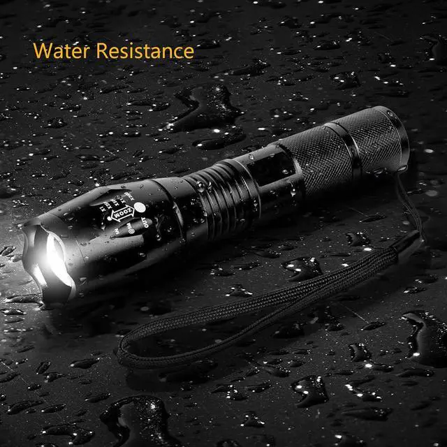 Alt view image 5 of 5 - Military Grade Flashlight High Lumen 5 Modes Water Resistant LED Tactical Torch Flash Light, 2 Pack