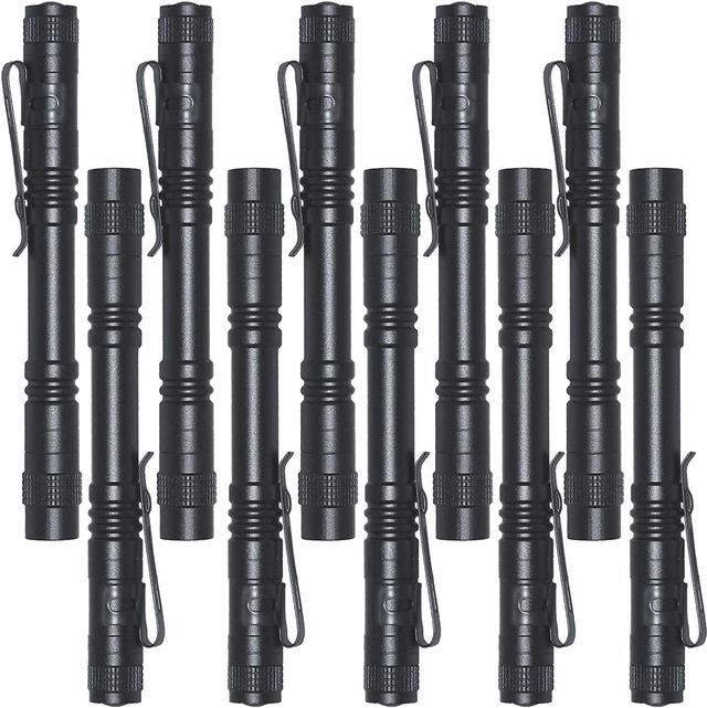 Main image of 10 Pack Small Mini LED Flashlight Pocket Flashlight Pen Light Flashlight Tactical Flashlight with Clip Flashlights for Camping Outdoor Emergency Inspection Fathers Gifts for Dad Husband