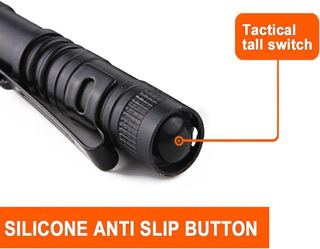 Alt view image 4 of 7 - 10 Pack Small Mini LED Flashlight Pocket Flashlight Pen Light Flashlight Tactical Flashlight with Clip Flashlights for Camping Outdoor Emergency Inspection Fathers Gifts for Dad Husband