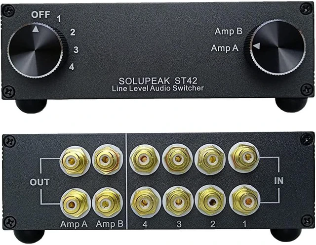 Main image of ST42 4-Way RCA Audio Switcher Selector Box