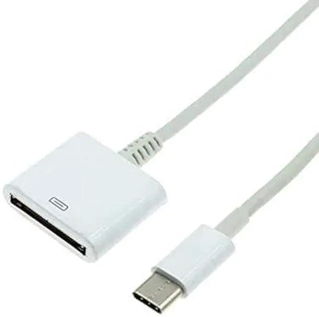 Alt view image 3 of 4 - 30-Pin Female to Type C USB 3.1 Male USB-C Adapter Cable Computers Components Accessories (White)