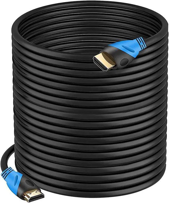 Main image of 4K HDMI Cable 100FT - (HDMI 2.0 18Gbps) Ultra High Speed Gold Plated Connectors Ethernet Audio Return Video 4K FullHD1080p 3D Compatible with Xbox Playstation Arc PS3 PS4 PS9 PC HDTV