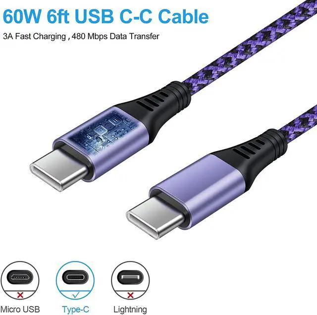 Alt view image 6 of 7 - Type C Charger 20W Super Fast USB C Charger Block with 6FT Android Phone Charger Cable Fast Charging for Samsung Galaxy Z Flip 5 4 3/Z Fold 5 4 3/S24/S23/S22/A14/A24/A13/A03s/S21/A32,Google Pixel 7 6