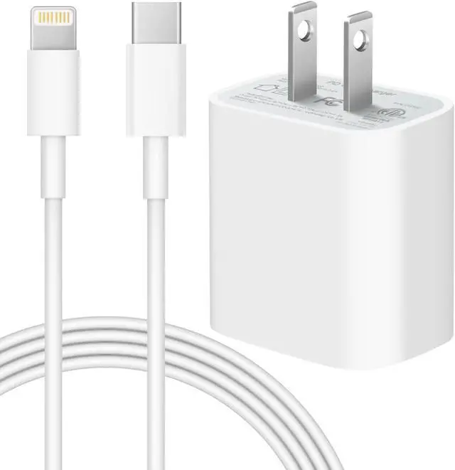 Alt view image 4 of 7 - iPhone 14 13 12 Charger Fast Charging 20W PD USB C Wall Charger with 6FT Fast Charging Cable Compatible iPhone 14/13/12/11/Pro/Pro Max/Mini/Xs Max/XR/X iPad