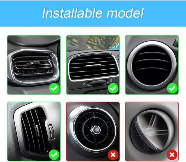 Alt view image 4 of 7 - Phone Holder for Car, 360°Rotatable Car Phone Mount for Windshield Dashboard Air Vent, Universal for All Cell Phone and More Devices with Suction Cup and Clip