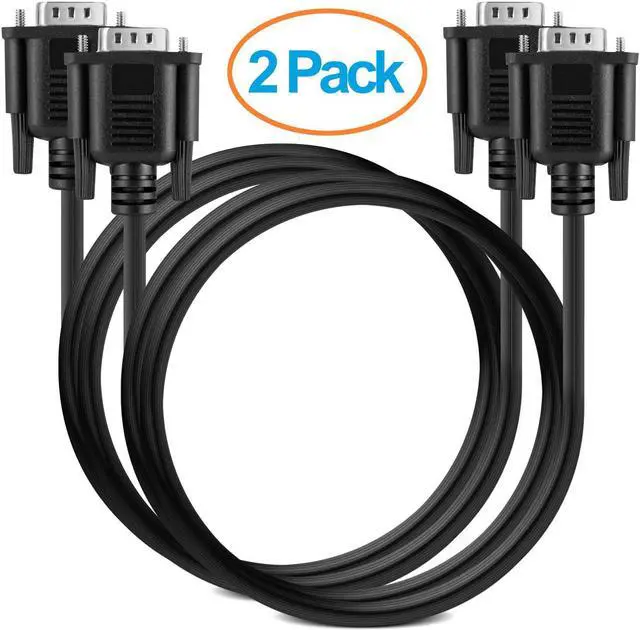 Alt view image 3 of 3 - High Resolution VGA to VGA Cable for HDTV & Computer Monitor - 6 Ft 2 Pack