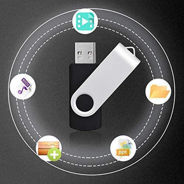 Alt view image 5 of 7 - 16GB Flash Drive 10 Pack USB Flash Drive 16 gb Thumb Drive Memory Stick Zip Drive USB 2.0 5 Colors (Black Blue Green White Red)