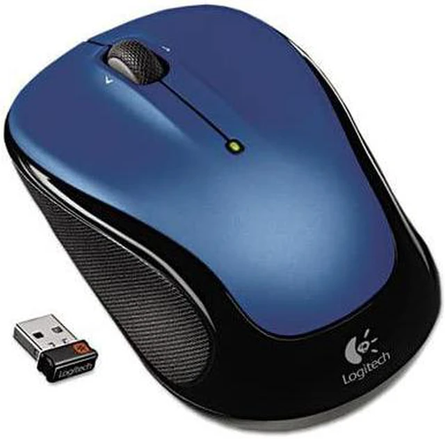 Main image of A better mix of precision and comfort with scrolling designed for Web use. - LOGITECH, INC. M325 Wireless Mouse, Right/Left, Blue
