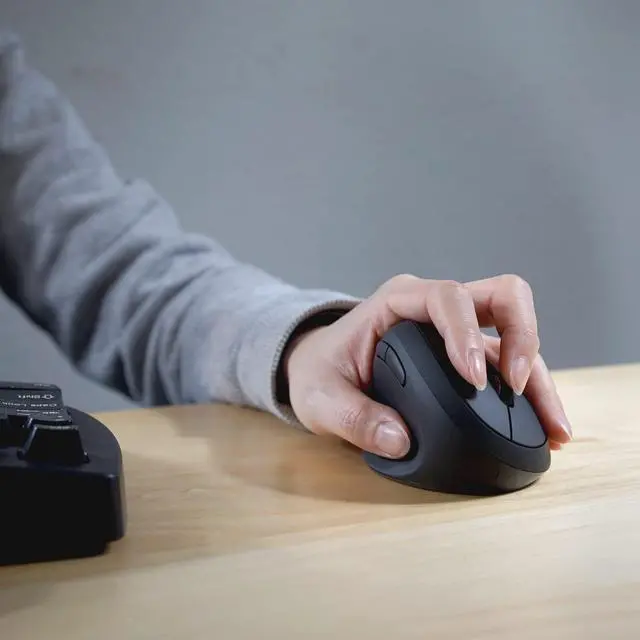 Alt view image 7 of 7 - Perixx Perimice-719L, Left Handed Wireless Vertical Mouse, Portable Size for Laptops Computer, 3 Level DPI