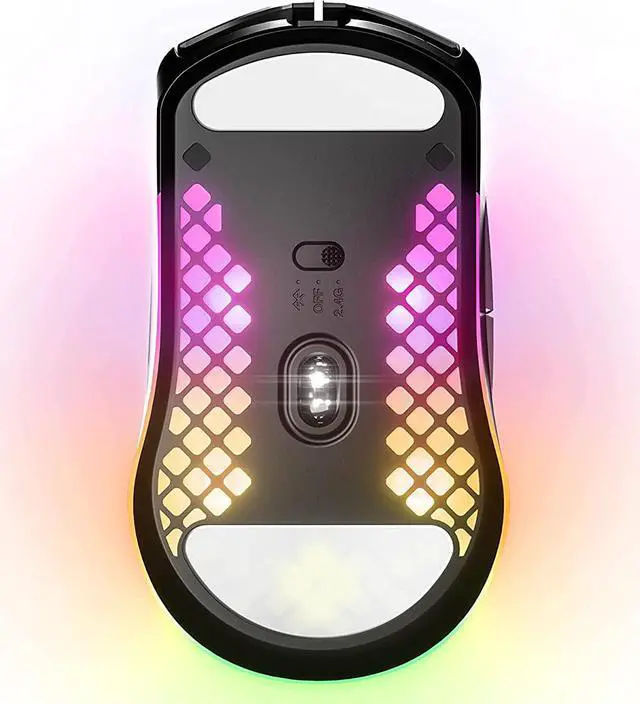 Alt view image 3 of 7 - Aerox 3 Wireless - Super Light Gaming Mouse - 18 000 CPI TrueMove Air Optical Sensor - Ultra-Lightweight 68g Water Resistant Design - 200 Hour Battery Life C Onyx