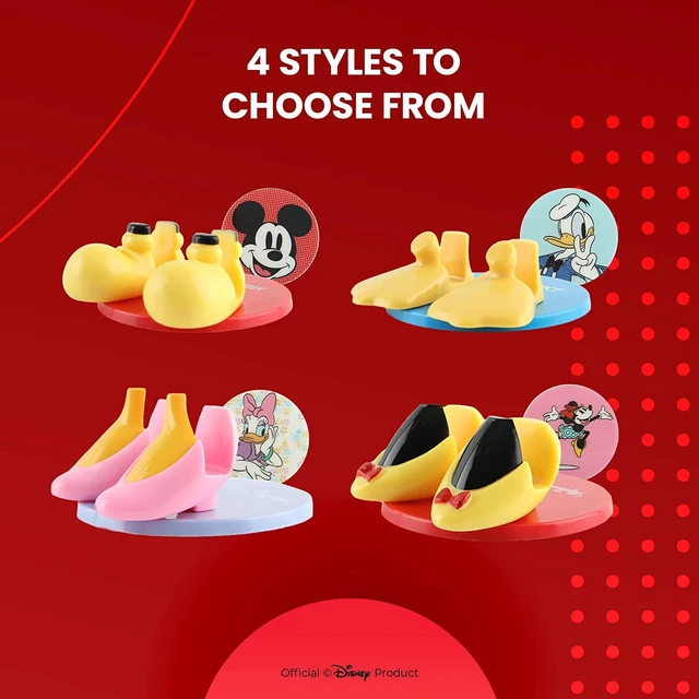 Alt view image 6 of 7 - Disney Mickey Mouse and Friends Feet Cell Phone Stand with Bonus Decal Sticker- Cell Phone Holder for Home/Office-Universal Desk Phone Stand Compatible with Android/iPhone and More (Red)