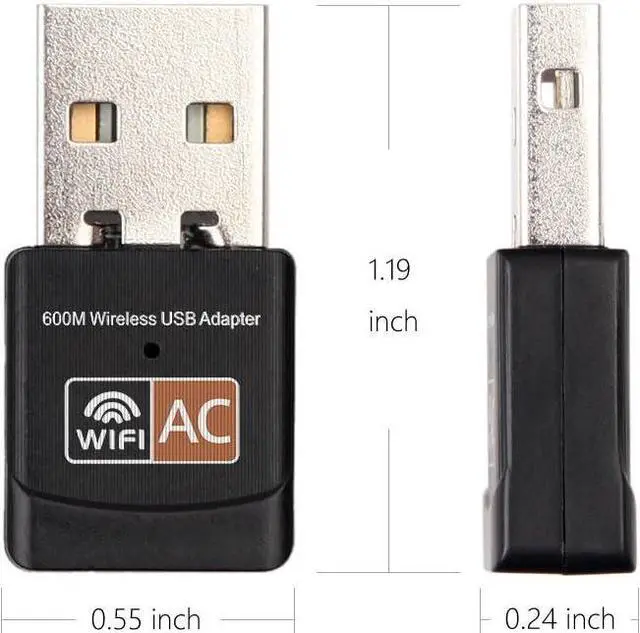 Alt view image 4 of 7 - USB Wireless Adapter 600Mbps Realtek RTL8811CU Chipset Mini Type Dual Band 11AC WiFi Dongle IEEE 802.11 a b g n ac for Laptop Desktop IPTV USB 2.0 Network Adapter for Windows 10