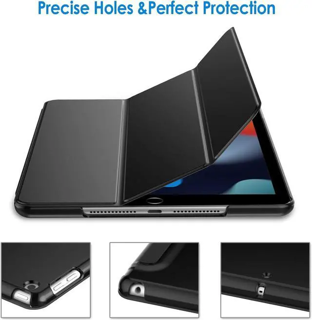 Alt view image 3 of 6 - Case for iPad 10.2-Inch (2021/2020/2019 Model 9/8/7 Generation) Auto Wake/Sleep Cover (Black)