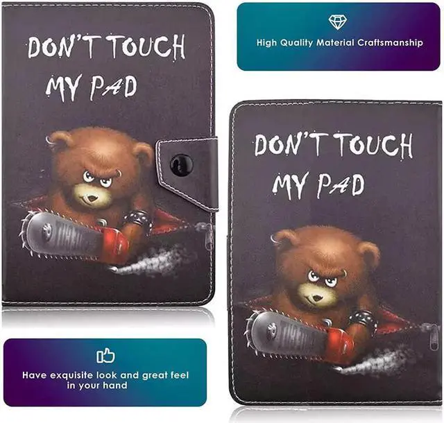Alt view image 3 of 7 - Universal 10.1 inch Tablet Case 10 inch Tablet Cover Magnetic Closure Travel Portable Protective Folio Leather Stand Shell Case for All Kinds of 9.6-10.5 inch Android/iOS/Windows Tablet #7