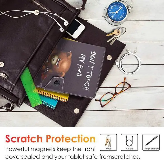 Alt view image 7 of 7 - Universal 10.1 inch Tablet Case 10 inch Tablet Cover Magnetic Closure Travel Portable Protective Folio Leather Stand Shell Case for All Kinds of 9.6-10.5 inch Android/iOS/Windows Tablet #7