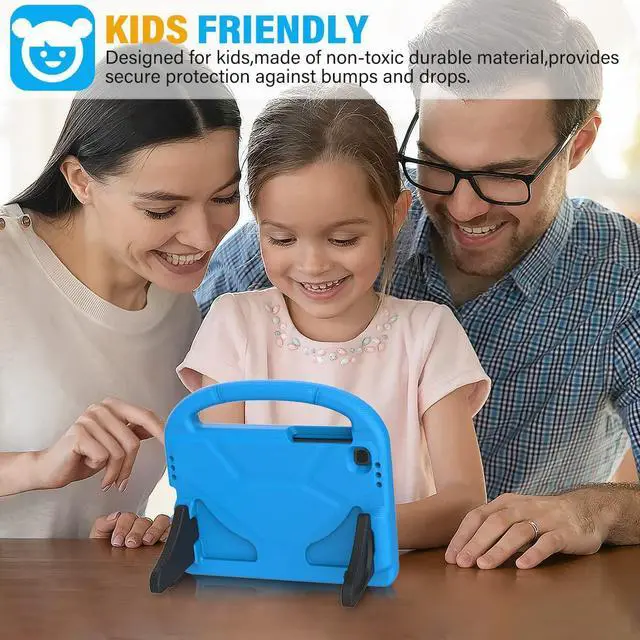 Alt view image 3 of 7 - SUPLIK Kids Case for  Galaxy Tab A9 8.7 2023 / Tab A7 Lite 2021 8.7-inch Tablet Built-in with Screen Protector Durable Shockproof Lightweight Handle Stand Protective Cover Blue