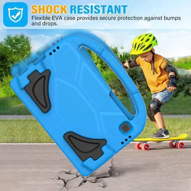 Alt view image 4 of 7 - SUPLIK Kids Case for  Galaxy Tab A9 8.7 2023 / Tab A7 Lite 2021 8.7-inch Tablet Built-in with Screen Protector Durable Shockproof Lightweight Handle Stand Protective Cover Blue