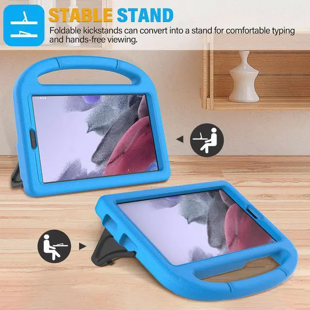Alt view image 5 of 7 - SUPLIK Kids Case for  Galaxy Tab A9 8.7 2023 / Tab A7 Lite 2021 8.7-inch Tablet Built-in with Screen Protector Durable Shockproof Lightweight Handle Stand Protective Cover Blue