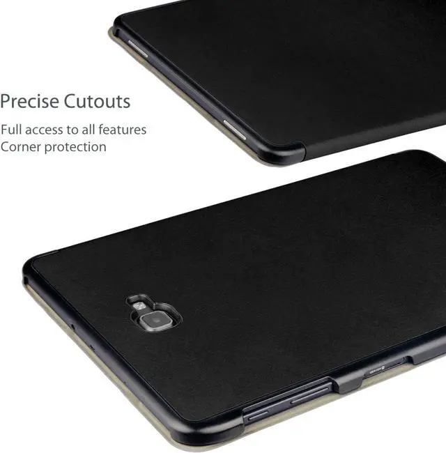 Alt view image 4 of 7 - Slim Case for Galaxy Tab A 10.1 2016 SM-T580 T585 T587 Smart Cover Stand Folio Case for Galaxy Tab A 10.1 Inch Tablet -Black