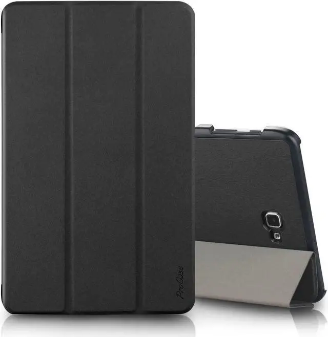 Alt view image 7 of 7 - Slim Case for Galaxy Tab A 10.1 2016 SM-T580 T585 T587 Smart Cover Stand Folio Case for Galaxy Tab A 10.1 Inch Tablet -Black