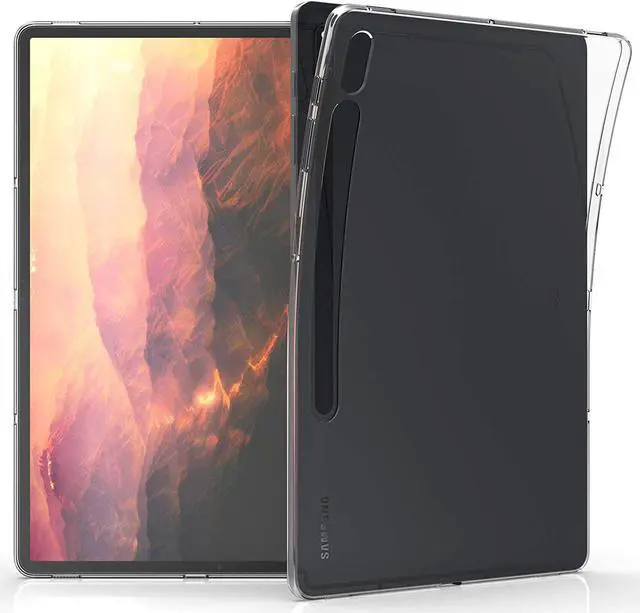 Main image of Case Compatible with Samsung Galaxy Tab S8+ Plus/Galaxy Tab S7+ Plus - Case Soft Crystal TPU Tablet Back Protector Cover - Transparent