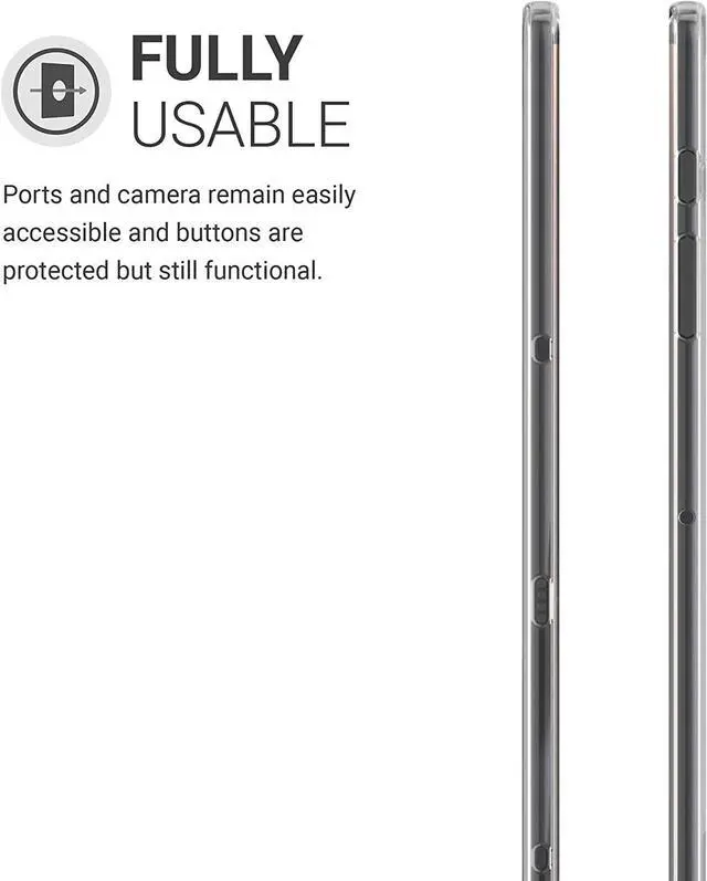 Alt view image 4 of 7 - Case Compatible with Samsung Galaxy Tab S8+ Plus/Galaxy Tab S7+ Plus - Case Soft Crystal TPU Tablet Back Protector Cover - Transparent