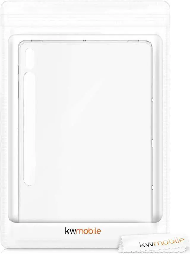 Alt view image 6 of 7 - Case Compatible with Samsung Galaxy Tab S8+ Plus/Galaxy Tab S7+ Plus - Case Soft Crystal TPU Tablet Back Protector Cover - Transparent