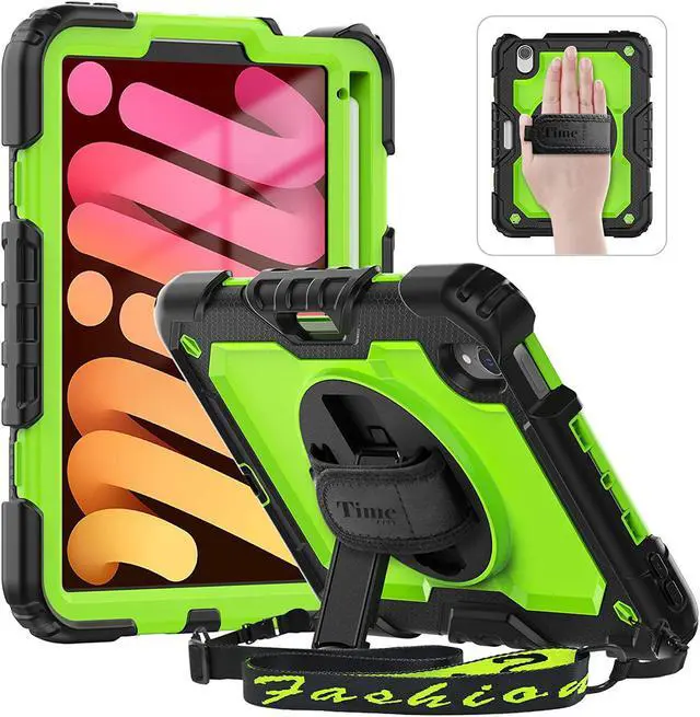 Main image of iPad 9th/ 8th/ 7th Generation Case (iPad 10.2 Case, iPad 9/8/ 7 Case): with Strong Protection, Screen Protector, Handle, Shoulder Strap, 360° Rotating Stand, Pencil Holder - Black