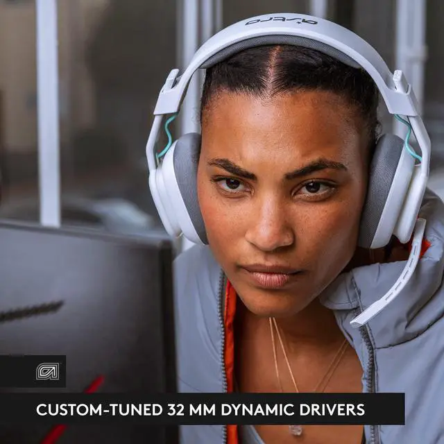 Alt view image 2 of 7 - Astro A10 Gaming Headset Gen 2 Wired Headset, Over-Ear Gaming Headphones, Lightweight & Damage Resistant, Flip-to-Mute Microphone, 32 mm Drivers, Compatible with PS5, PS4, Nintendo Switch, PC - White