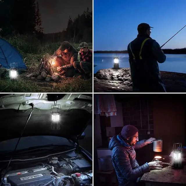 Alt view image 6 of 7 - Lepro LED Camping Lanterns Battery Powered, Collapsible, IPX4 Water Resistant, Outdoor Portable Lights for Emergency, Hurricane, Storms and Outages
