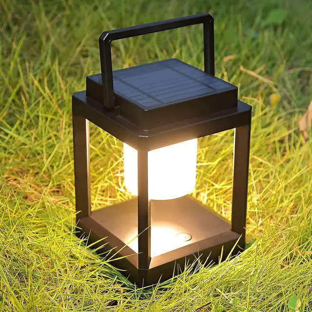 Main image of Outdoor Table Lamp, Brightness LED Nightstand Lantern, Portable Rechargeable Solar Lamp Waterproof, Touch Control Outdoor Lamps Cordless Lights Decorative for Patio/Walking/Reading/Camping