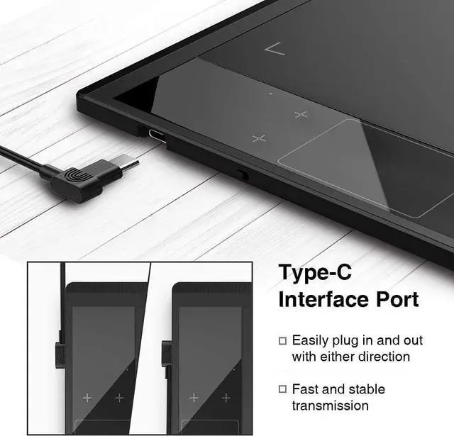 Alt view image 6 of 7 - VEIKK A30 V2 Drawing Tablet 10x6 Inch Graphics Tablet with Battery-Free Pen and 8192 Professional Levels Pressure