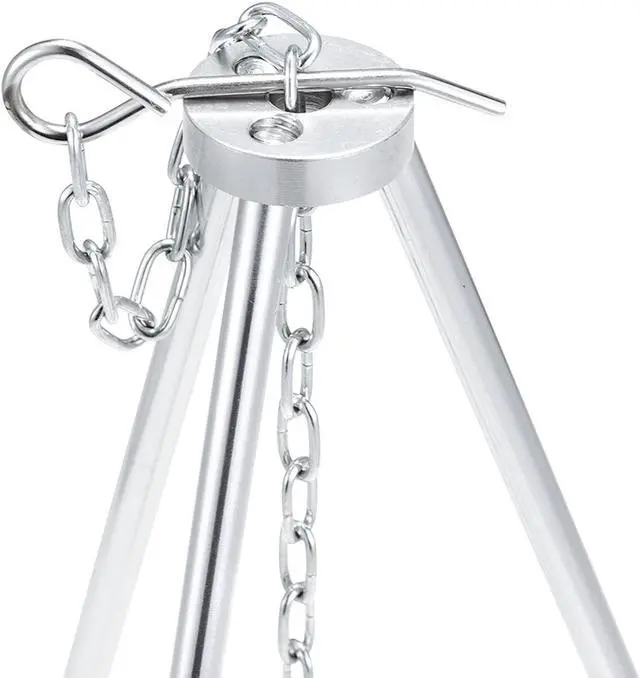 Alt view image 2 of 6 - Solo Stove Tripod Camping Accessories Compact Lightweight Aluminum Tripod w/Adjustable Hang Chain, Perfect for Titan and Campfire Portable Stove, Camping, Backpacking, Survival Gear