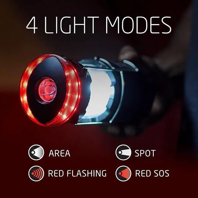Alt view image 5 of 7 - Eveready LED Camping Lanterns (4-Pack), Hybrid Power Rechargeable Collapsible Lantern Flashlights, Ultra Bright Tent Lights for Outdoors, Camping, Fishing, Emergency Black , one Size