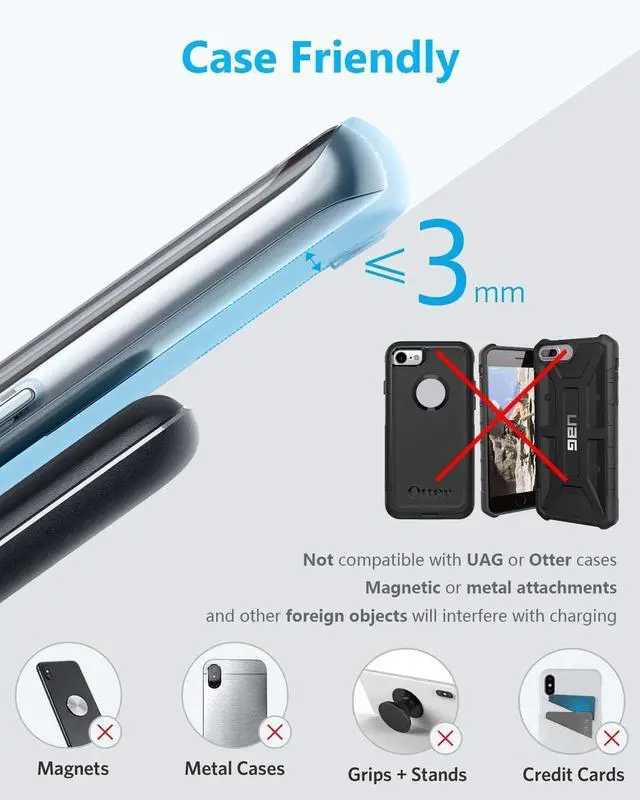 Alt view image 6 of 7 - Wireless Car Charger QC 3.0 USB Adapter Kit Fast 15W 10W 7.5W Quick Charge Qi Charging Pad for iPhone 14 13 12 Mini 11 Pro Max 8 Plus X XR Xs LG G8 Samsung Note 9 Galaxy S10 S20 S21 S22 Android Phones