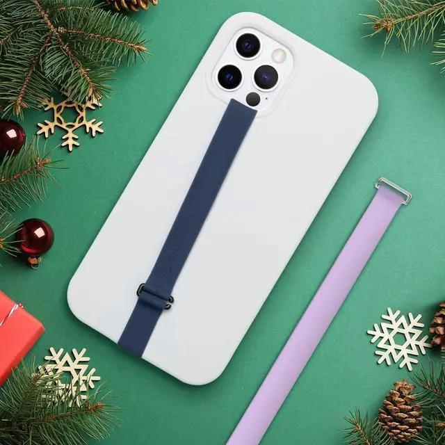 Alt view image 2 of 7 - Stretching Silicone Phone Strap as Cell Phone Grip Holder Reusable Slim Cell Phone Holder for Hand with Clip for Galaxy & iPhone Case. Sinji Finger Strap Clip (Black 230)
