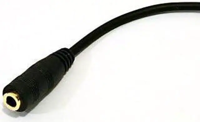 Alt view image 3 of 4 - 2.5mm Male to 3.5mm Female Headphone Jack AUX Audio Adapter Cable Cord (Black 2pcs)