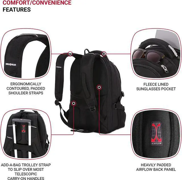 Alt view image 2 of 7 - 2769 Scansmart Backpack Black 17.5-Inch