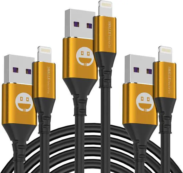 Main image of iPhone Charger 10 ft 3-Pack Extra Long Lightning Cable [Apple MFi-Certified] iPhone Charger Cord 10 Foot Fast Charging for iPhone 13 12 11 Pro Max X XS XR/8 Plus/7 Plus/6/6s Plus/5s /5c/iPad Mini Air